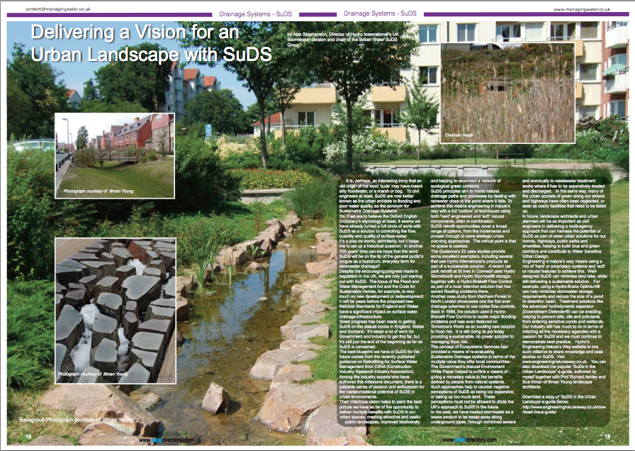 Suds Feature Managing Water July 2012 Suds feature Managing Water July 2012